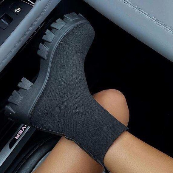 Platform Sock Boots - Picture 2 of 13